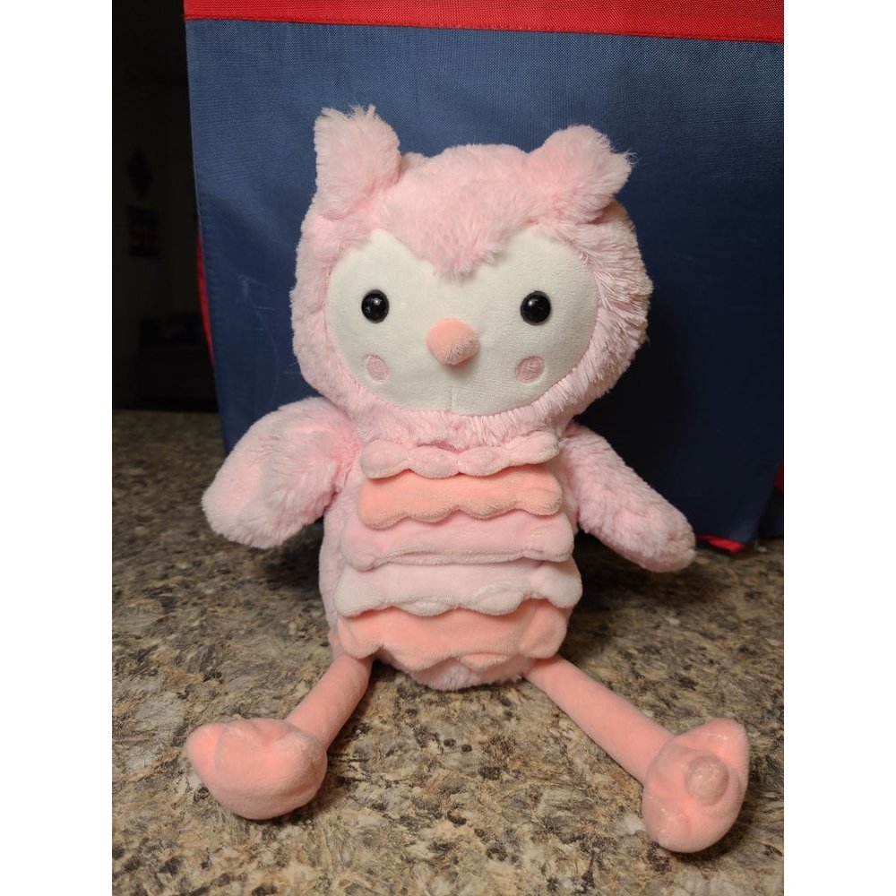 Target Cloud Island 2017 Pink Owl Bird Plush Soft Stuffed Animal Lovey 13"